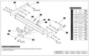 Baltex Фаркоп (120/2500кг) VW T5 Transporter 03- ID:68qw - Автоаксессуары и тюнинг