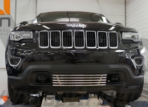 CAN Otomotiv Решетка переднего бампера d16, нерж. JEEP (джип) Grand/Грандр Cherokee/чероки 11-/13- - Автоаксессуары и тюнинг