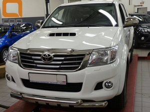 CAN Otomotiv Защита переднего бампера d 76 мм, нерж. TOYOTA (тойота) Hilux 12- - Автоаксессуары и тюнинг