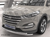 CAN Otomotiv Защита переднего бампера двойная d 60/42 мм, нерж. HYUNDAI (хендай) Tucson 16- ID:12647qw