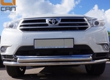 CAN Otomotiv Защита переднего бампера двойная d 60/60 мм, нерж. TOYOTA (тойота) Highlander 10-13 ID:6587qw