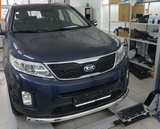 CAN Otomotiv Защита переднего бампера одинарная d 60 мм, нерж. KIA (киа) Sorento/Соренто 13-