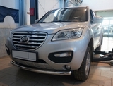 CAN Otomotiv Защита переднего бампера одинарная d 60 мм, нерж. LIFAN X60 12-