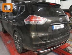 CAN Otomotiv Защита заднего бампера одинарная d 60 мм, нерж. NISSAN (ниссан) X-Trail 14- - Автоаксессуары и тюнинг