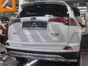 CAN Otomotiv Защита заднего бампера одинарная d 60 мм, нерж. TOYOTA (тойота) RAV4/рав 4 15- - Автоаксессуары и тюнинг