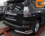 CAN Otomotiv Защита заднего бампера уголки d 76/42 мм, нерж. LEXUS (лексус) GX460 13-