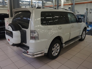 CAN Otomotiv Защита заднего бампера уголки d 76/42 мм, нерж. MITSUBISHI (митсубиси) Pajero/паджеро V80 11- - Автоаксессуары и тюнинг