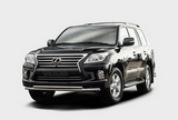 Lexus Защита переднего бампера труба 60/42 мм двойная LEXUS (лексус) LX570 12-