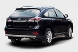 Lexus Защита задняя труба овальная 75х42 мм LEXUS RX270/RX350/450h 12-