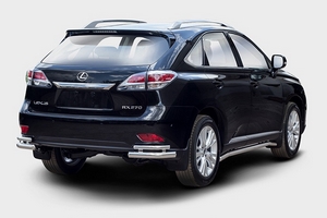 Lexus Защита задняя уголки 60/42 мм двойные LEXUS (лексус) RX270/RX350/450h 12- - Автоаксессуары и тюнинг