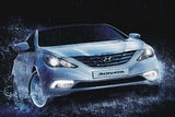 OEM_DRL Штатные светодиодные дневные ходовые огни (ДХО) , комлект. HYUNDAI (хендай) Sonata 10-