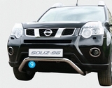 Souz-96 Решетка передняя мини низкая 60 мм NISSAN (ниссан) X-Trail 11-