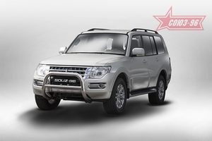 Souz-96 Решетка передняя мини низкая 76/60 мм MITSUBISHI (митсубиси) Pajero/паджеро V80 14- - Автоаксессуары и тюнинг