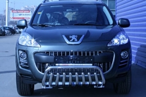 Souz-96 Решётка передняя мини 42 мм с нижней защитой PEUGEOT (пежо) 4007 07- - Автоаксессуары и тюнинг