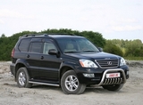 Souz-96 Решётка передняя мини d 76 низкая с защитой (0074+0075) LEXUS GX470 03-