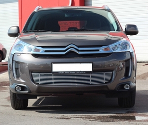 Souz-96 Решётка в бампер 10 мм - чёрн. заглушки CITROEN (ситроен) C4 Aircross 12- - Автоаксессуары и тюнинг