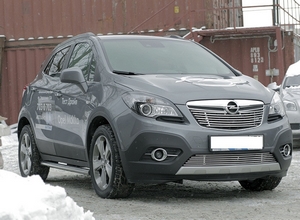 Souz-96 Решётка в бампер 16 мм - чёрн. заглушки OPEL (опель) Mokka/мокка 12- - Автоаксессуары и тюнинг