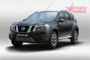 Souz-96 Решётка в бампер 16 мм - хром. заглушки NISSAN (ниссан) Terrano III 14- - Автоаксессуары и тюнинг