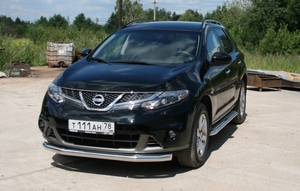 Souz-96 Защита переднего бампера 76 мм одинарная NISSAN (ниссан) Murano/мурано 10- - Автоаксессуары и тюнинг