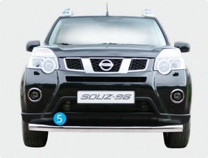 Souz-96 Защита переднего бампера 76 мм одинарная NISSAN (ниссан) X-Trail 11- - Автоаксессуары и тюнинг