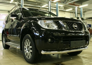 Souz-96 Защита переднего бампера 76 мм (труба) NISSAN (ниссан) Pathfinder 10- - Автоаксессуары и тюнинг