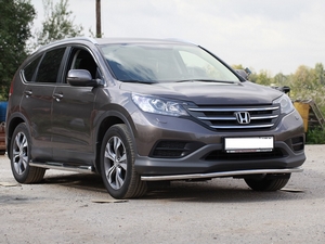 Souz-96 Защита переднего бампера труба 42 мм HONDA (хонда) CRV 12- - Автоаксессуары и тюнинг