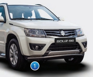 Souz-96 Защита переднего бампера труба 42 мм Premium, 5D SUZUKI (сузуки) Grand/Грандр Vitara/гранд витара 12- - Автоаксессуары и тюнинг