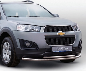 Souz-96 Защита переднего бампера труба 60/42 мм CHEVROLET (шевроле) Captiva/каптива 13- - Автоаксессуары и тюнинг