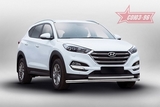 Souz-96 Защита переднего бампера труба 60/42 мм, двойная HYUNDAI (хендай) Tucson 16-