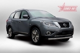 Souz-96 Защита переднего бампера труба 75х42 мм овальная NISSAN (ниссан) Pathfinder 14-