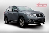 Souz-96 Защита переднего бампера труба 76 мм NISSAN (ниссан) Pathfinder 14-