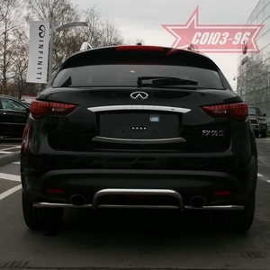 Souz-96 Защита заднего бампера 42 мм волна INFINITI (инфинити) FX 35/50 08- - Автоаксессуары и тюнинг