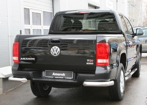 Souz-96 Защита заднего бампера уголки 76 мм (компл 2шт.) VW Amarok/амарок 10- - Автоаксессуары и тюнинг