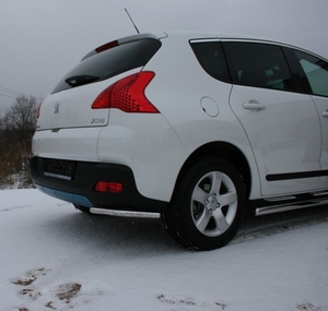 Souz-96 Защита задняя 42 мм уголки одинарные PEUGEOT (пежо) 3008 10- - Автоаксессуары и тюнинг