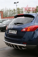 Souz-96 Защита задняя  60 мм с нижней защитой NISSAN Murano 08-/10-