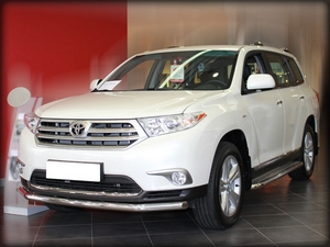 Технотек Защита передняя низкая d-60 TOYOTA (тойота) Highlander 10- - Автоаксессуары и тюнинг