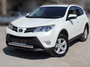 Технотек Защита передняя овальная в решетку радиатора d-76x42 TOYOTA (тойота) RAV4/рав 4 13- - Автоаксессуары и тюнинг