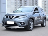 Технотек Защита передняя трубообразная d-53+43 с загибами NISSAN (ниссан) X-Trail 14-