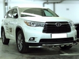 Технотек Защита передняя трубообразная d-60 с доп.накладками TOYOTA (тойота) Highlander 14-