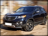 Технотек Защита передняя трубообразная двойная d-60+53 KIA (киа) Sorento/Соренто 09-12