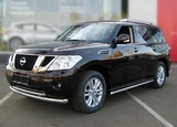 Технотек Защита передняя трубообразная двойная d-60+53 NISSAN (ниссан) Pathfinder 10-