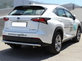 Технотек Защита заднего бампера трубообразная одинарная d-60 LEXUS (лексус) NX300h 14-