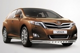 Toyota Защита переднего бампера с декоративными элементами 42/42 мм двойная TOYOTA (тойота) Venza/Венза 12-