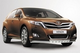 Toyota Защита переднего бампера с декоративными элементами 60/42 мм двойная TOYOTA (тойота) Venza/Венза 12-