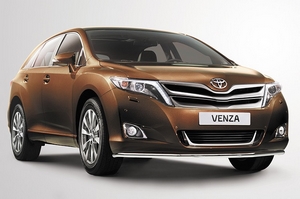 Toyota Защита переднего бампера труба 42 мм TOYOTA (тойота) Venza/Венза 12- - Автоаксессуары и тюнинг