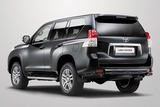 Toyota Защита задняя уголки 76/42 мм черные TOYOTA Land Cruiser J150 09-/13-