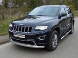 ТСС Пороги овальные с накладкой 120х60 мм JEEP (джип) Grand/Грандр Cherokee/чероки 13-