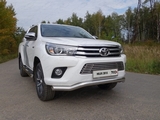 ТСС Пороги овальные с накладкой 120х60 мм TOYOTA (тойота) Hilux 15-