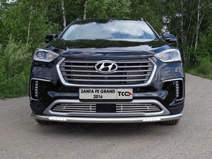 ТСС Решетка радиатора 12 мм (для авто 2016 г.в.) HYUNDAI (хендай) Grand/Грандр Santa Fe/санта фе 13- - Автоаксессуары и тюнинг