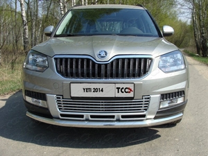 ТСС Решетка радиатора 12 мм SKODA (шкода) Yeti/ети 14- - Автоаксессуары и тюнинг